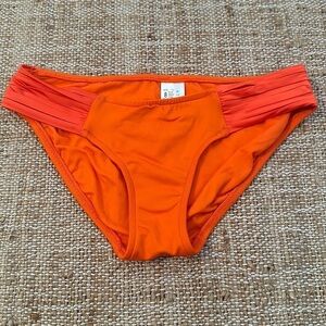 Seafolly Solid Pleated Hipster Bikini Bottom Size US 4